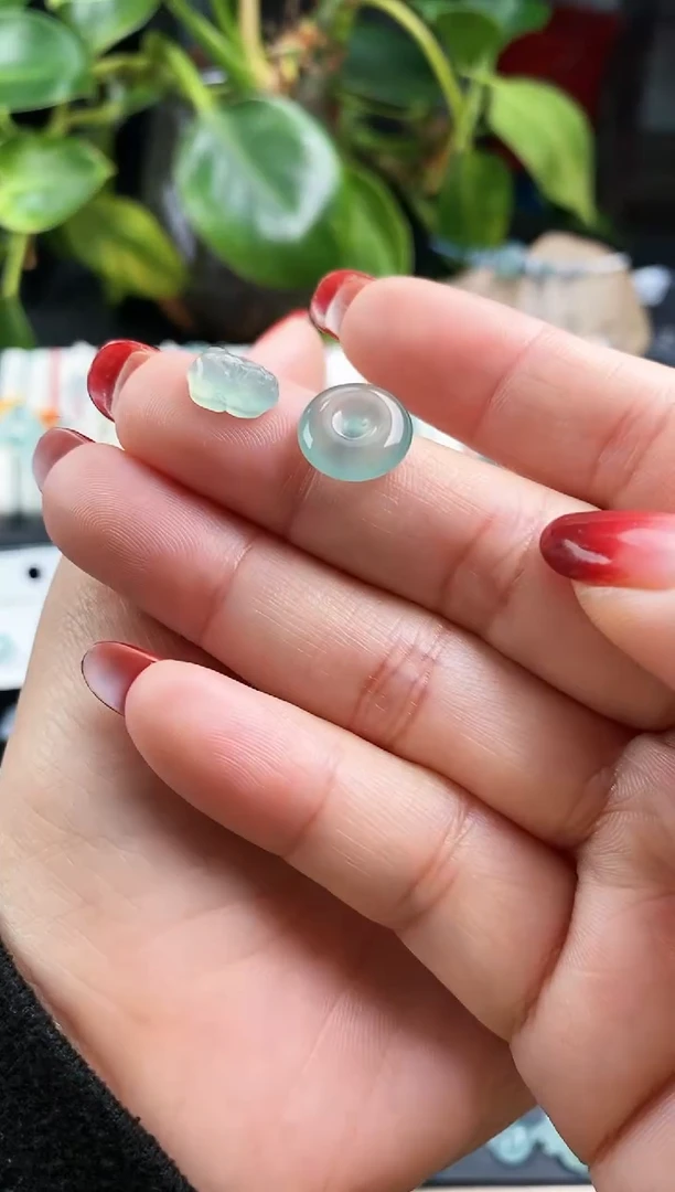 【闪购商品】翡翠戒指未镶嵌貔貅+平安扣