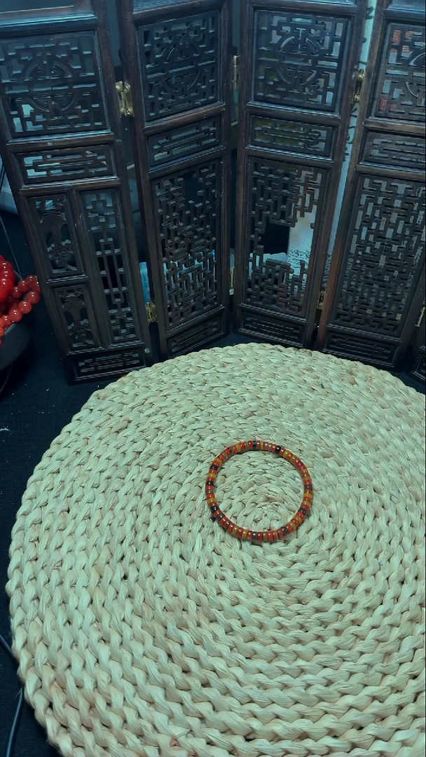 未镶嵌手串南红玛瑙5mm包浆直切药片手串
