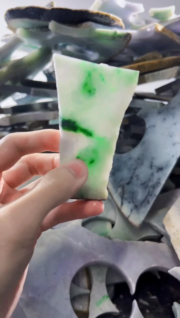 裸石翡翠缅甸翡翠A货文8531