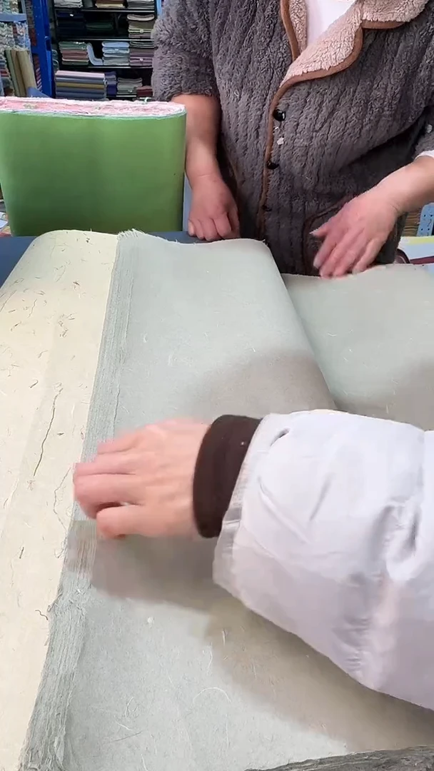 纯手工四尺整张50张丝绒楮皮笺