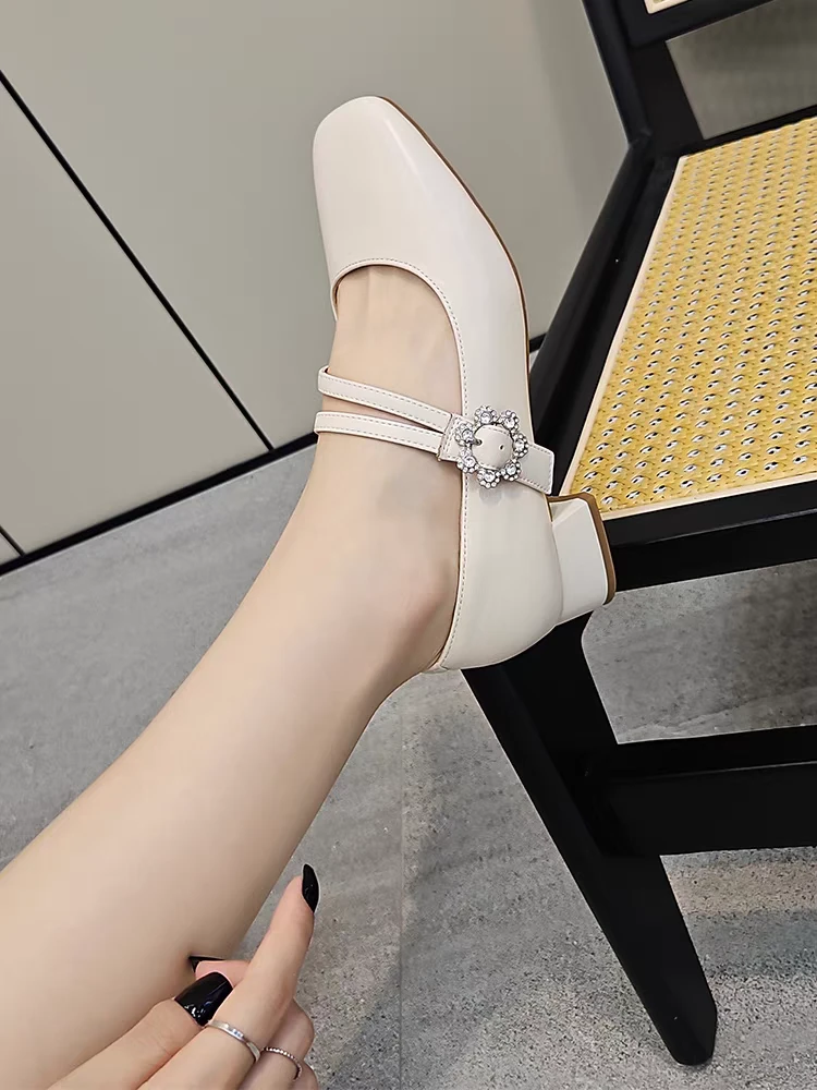 22163头层牛皮百搭玛丽珍