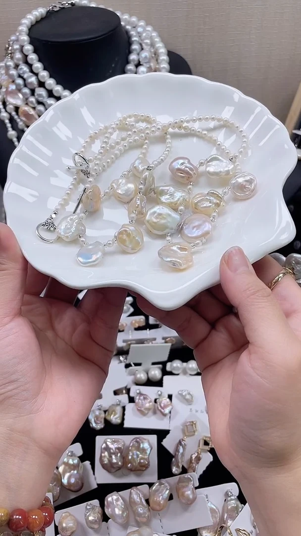未镶嵌项链淡水珍珠【纯恬饰品】（多样性发货发一）