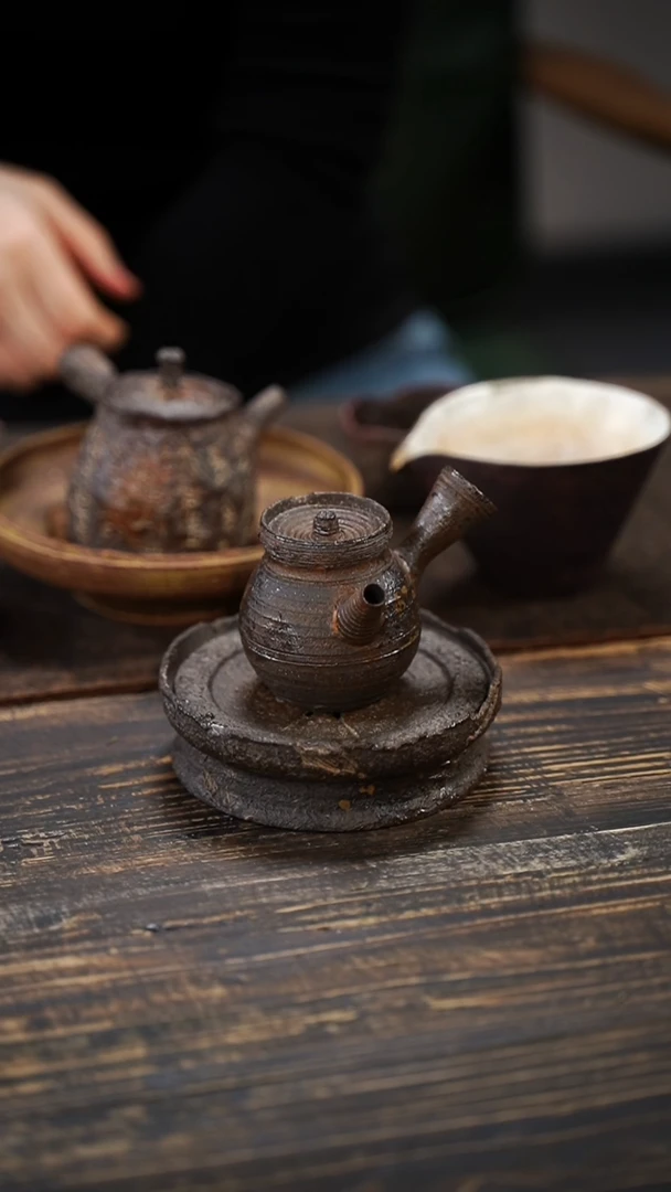 全手工制作  南蛮侧把壶