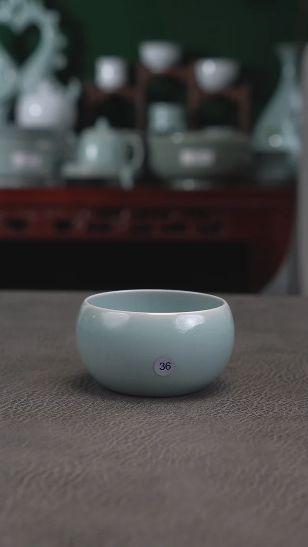 天蓝釉36号禅定杯120CC精品-二