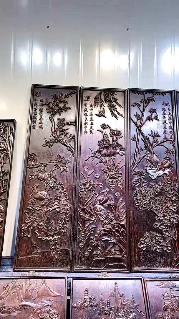 木紫檀雕刻一物一拍