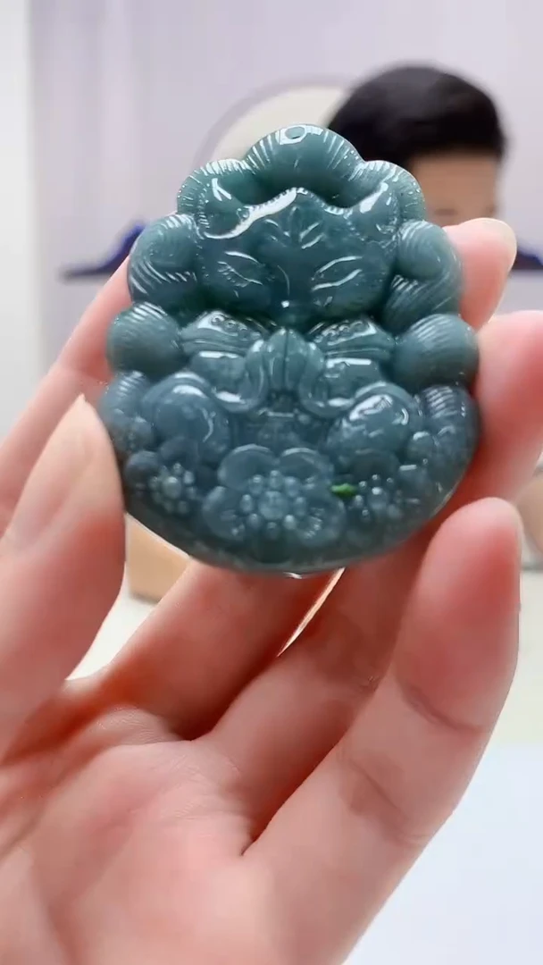 翡翠未镶嵌颈饰4917zm-JJ挂件5