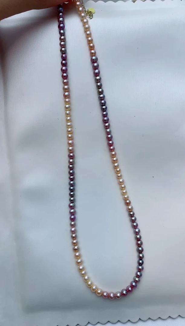 淡水珍珠未镶嵌颈饰W7
