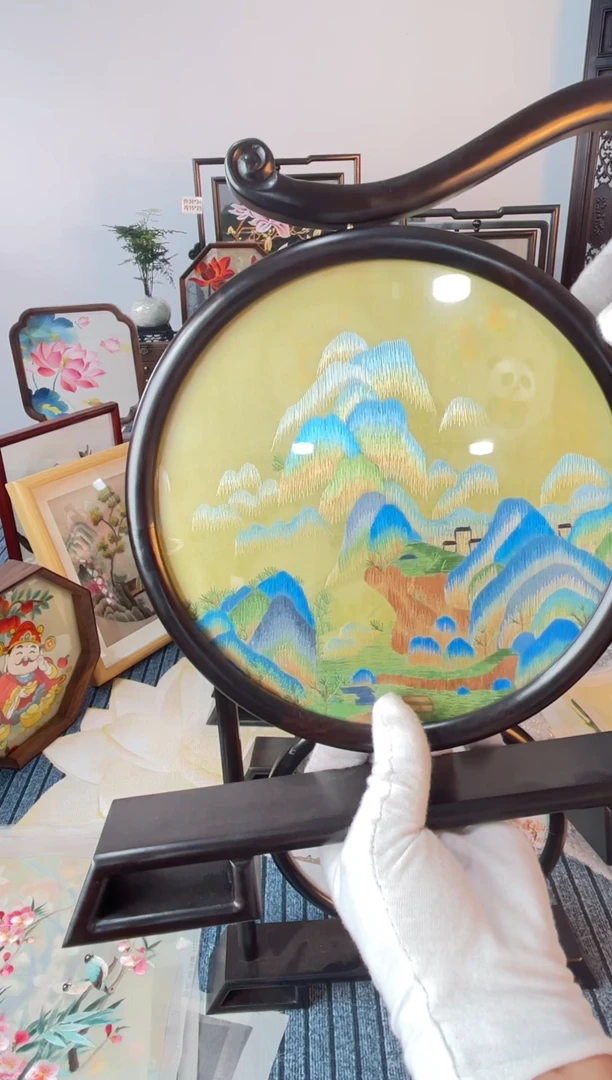 织绣纯手工苏绣双面绣苏绣