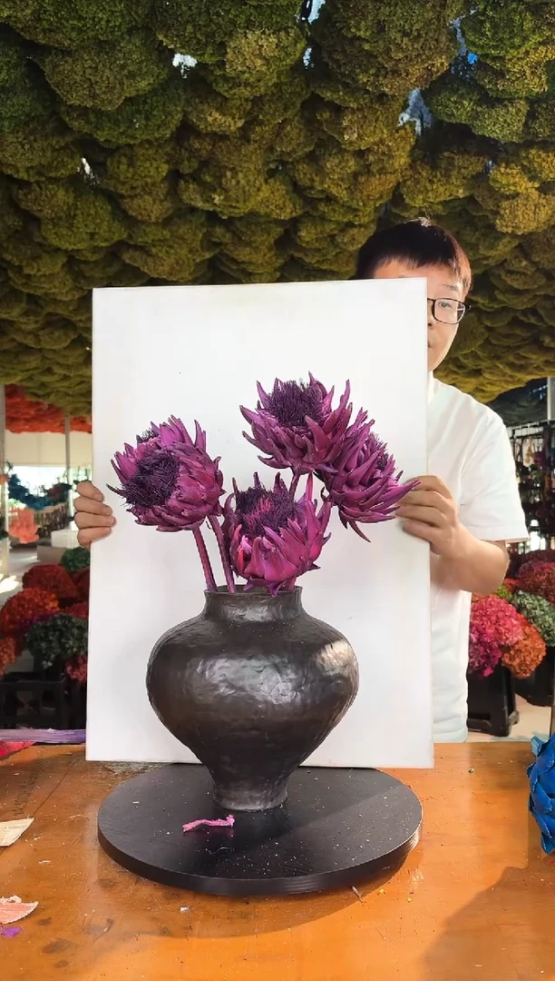 338  混色永生洋蓟 紫色一组