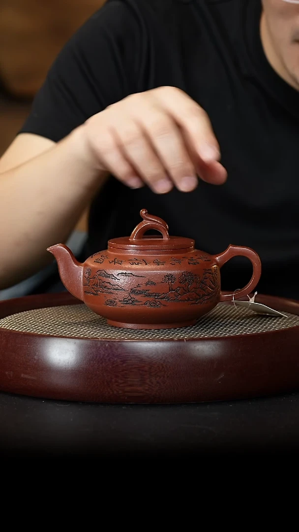 茶壶紫砂宜兴紫砂壶H08133