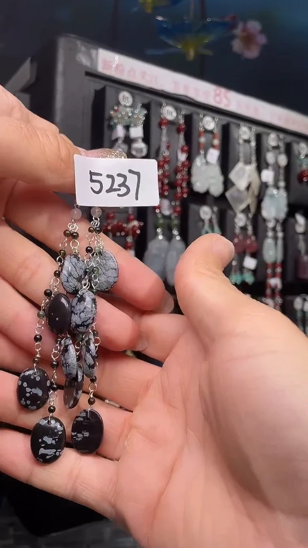 银S925镶嵌耳饰紫晶喜欢拍