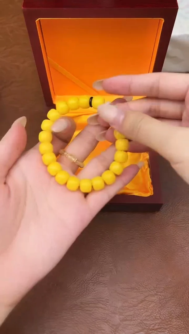 万家文玩阁黄玉菩提链接@@L052