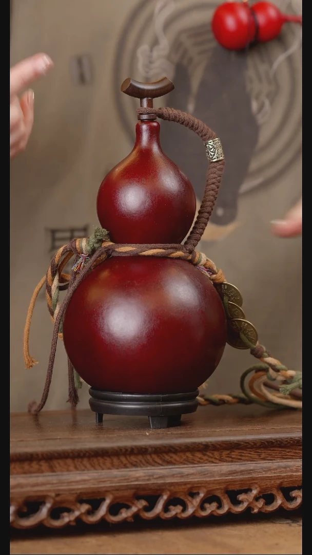 153号精品天然大漆酒葫芦一物一拍~
