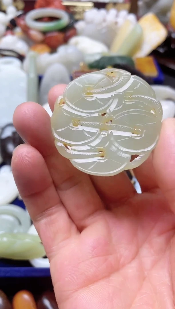 和田玉未镶嵌挂件挂件