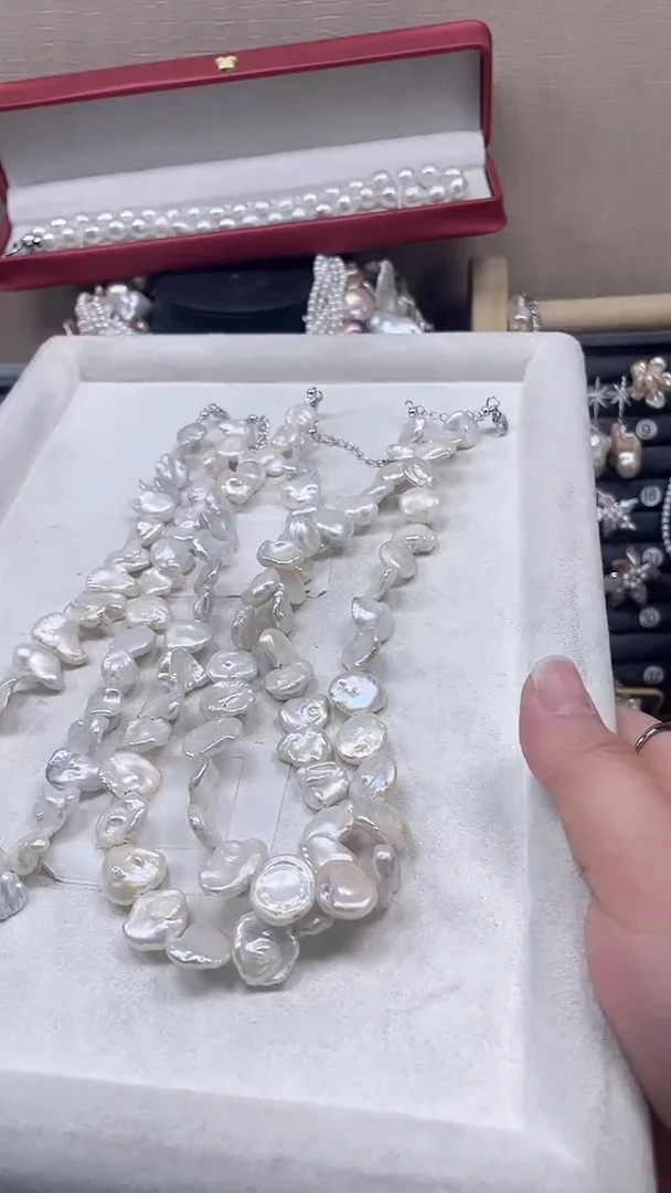 未镶嵌项链淡水珍珠【纯恬饰品】（多样性发货发一）