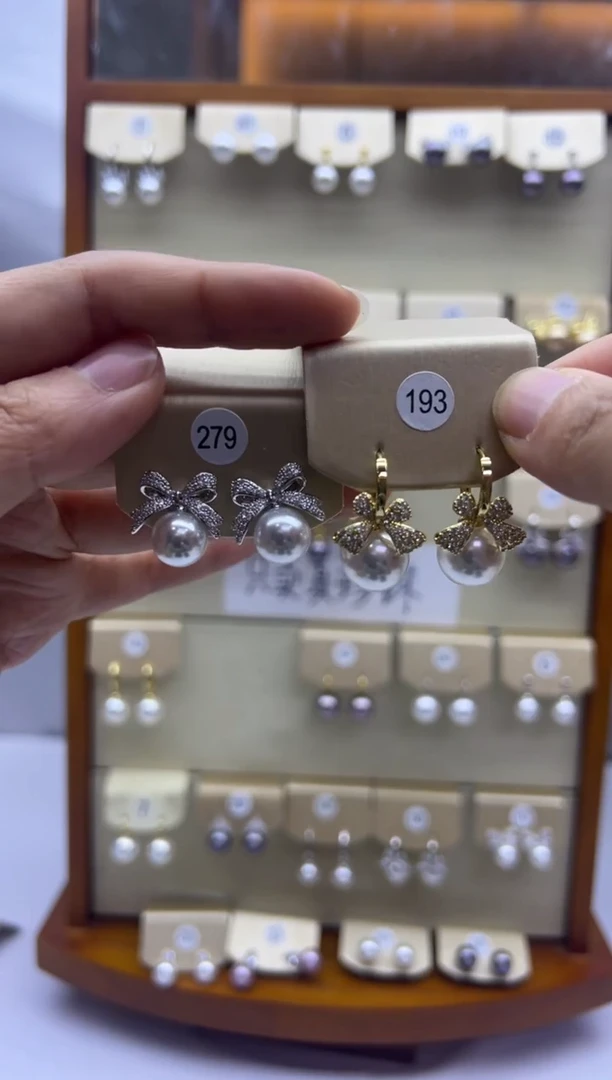 未镶嵌耳饰淡水珍珠179+193