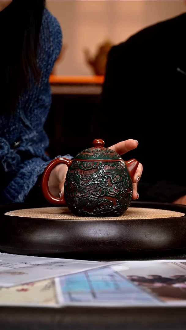 茶壶紫砂PHJ6 龙蛋  大红袍  250cc