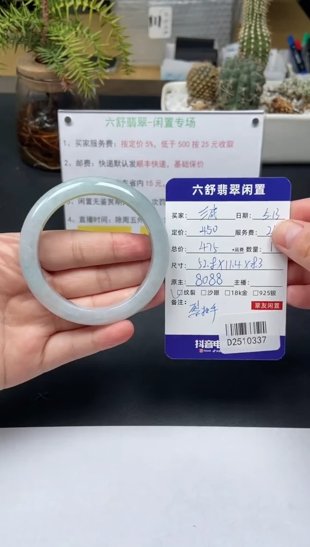 翡翠手镯未镶嵌D2510337