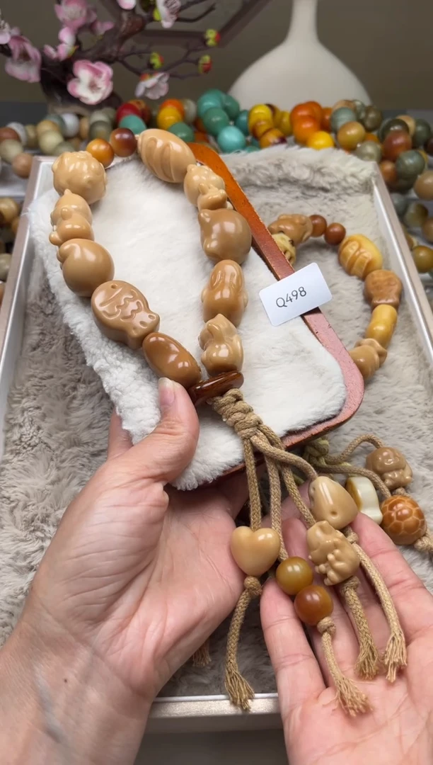 菩提根/象牙果手串瑕WQ498牙果手持20+mm一串随机