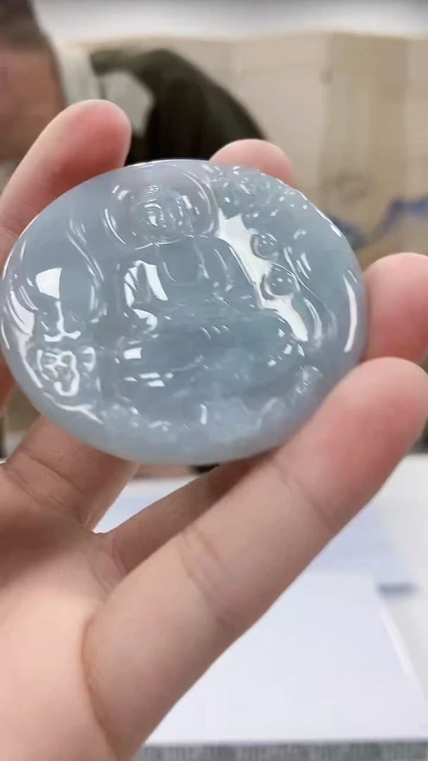 【闪购商品】定制翡翠未镶嵌5152bb-毛货挂件77