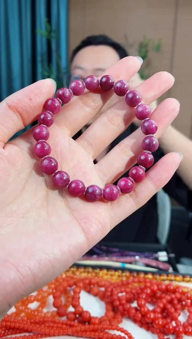 未镶嵌手串红宝石182
