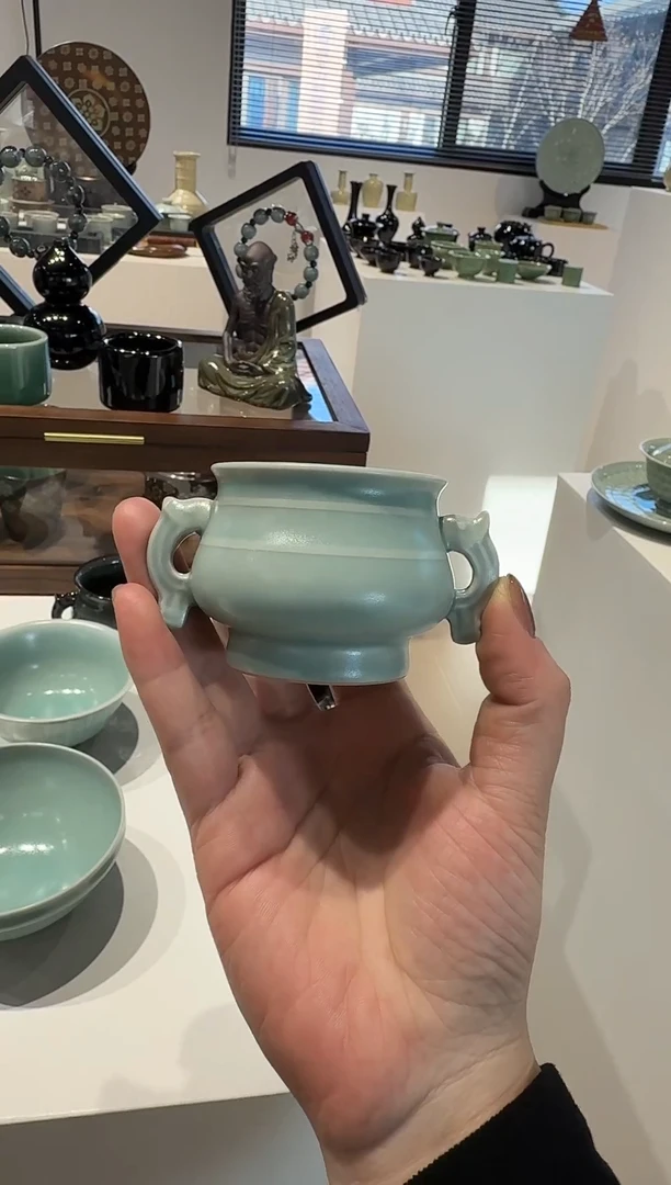 青瓷手工茶器包邮