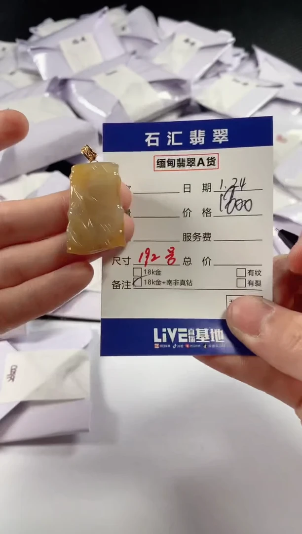 【闪购商品】翡翠颈饰18K金镶嵌11111111