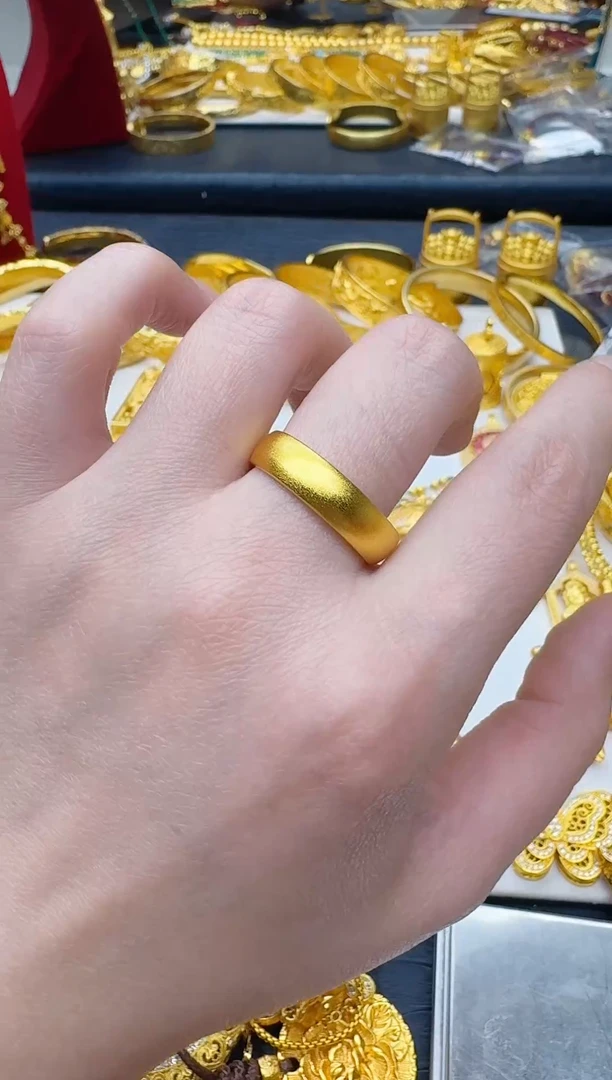 合金无素戒光面戒指