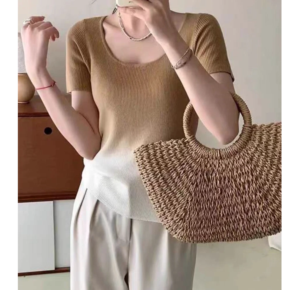 2025shan冰丝小衫高端秀气针织小衫