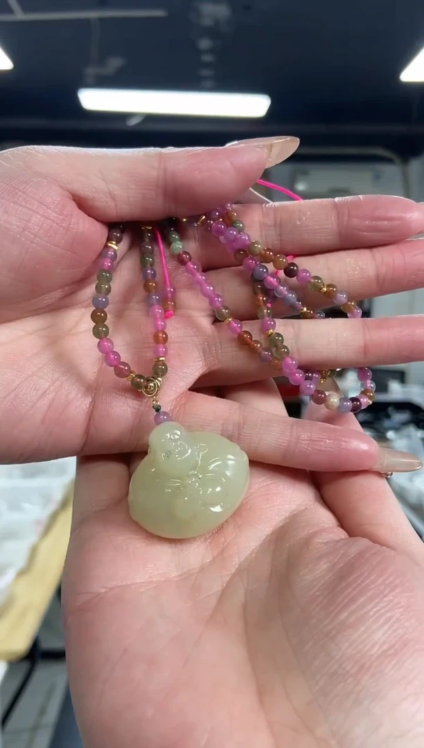 【闪购商品】和田玉项链未镶嵌多样性发其一颜色微差