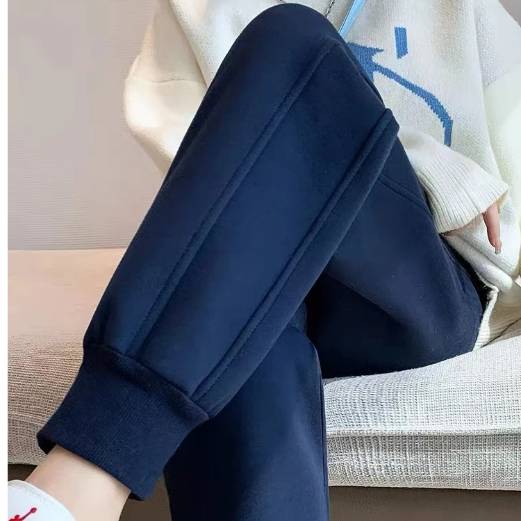 新款华棉束脚运动裤女春季宽松休闲卫裤长裤束脚