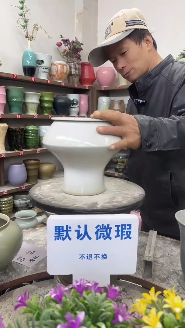 1月3号-高19口13瑕花盆