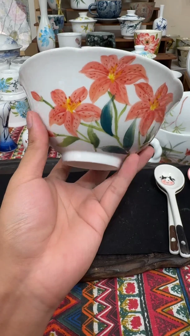 摆件陶瓷景德镇高温釉下陶瓷