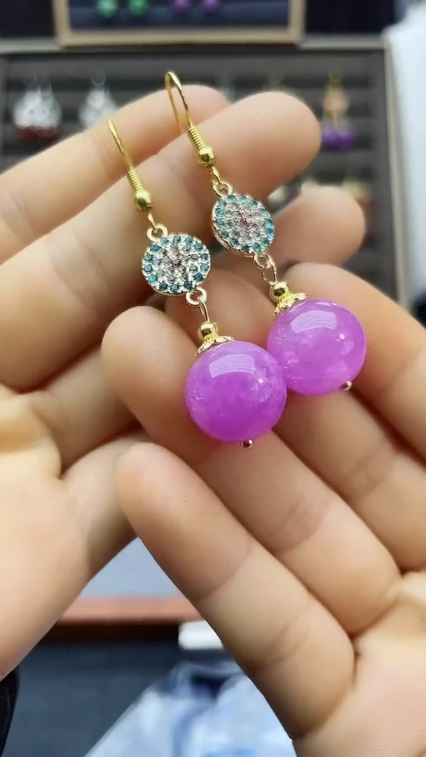 【闪购商品】翡翠耳饰14K金镶嵌113700