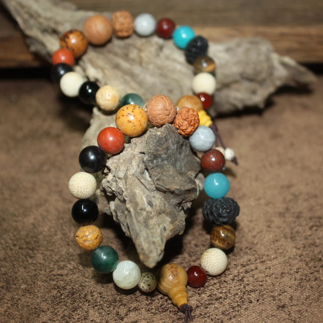 十八子菩提多宝手串二代三代四代文玩手串佛珠念珠