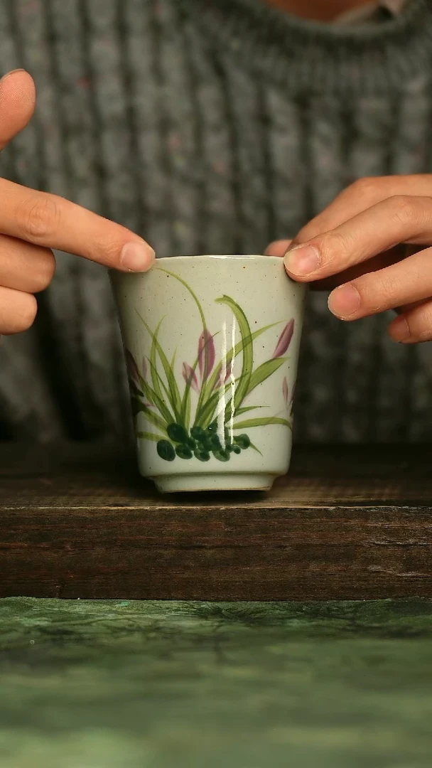 陶瓷青诗集手工手绘瓷器