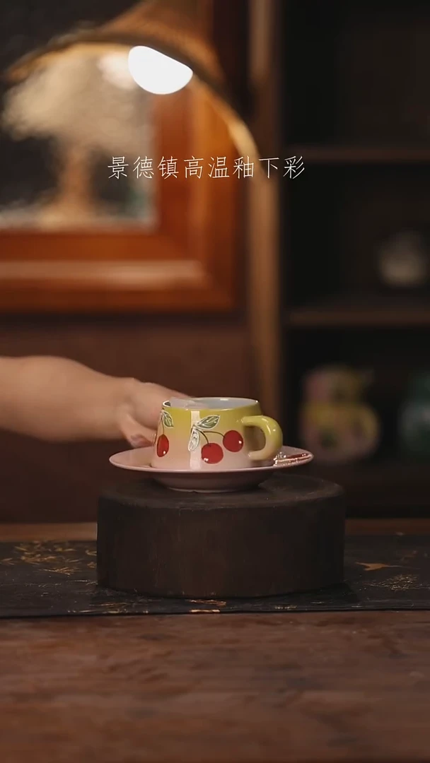 陶瓷景德镇高温釉下手绘陶瓷363