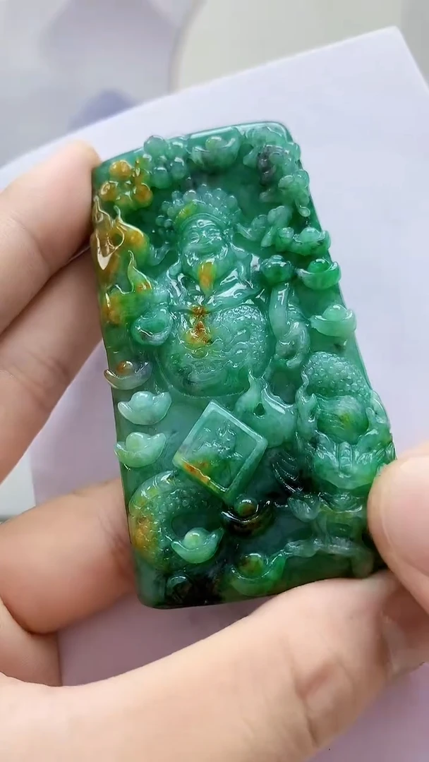 未镶嵌定制翡翠4688bb-毛货挂件37