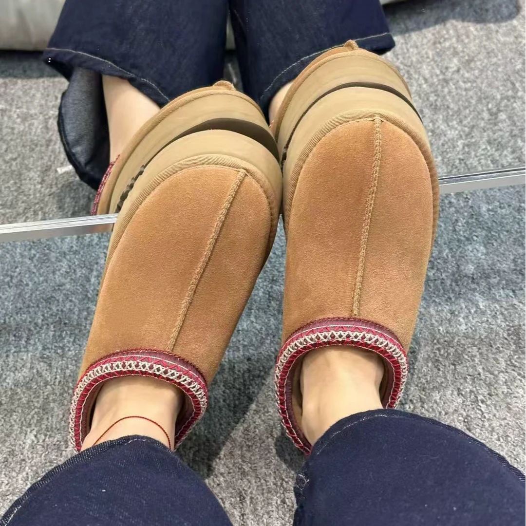 【厚底民族风】保暖时尚雪地靴羊毛雪地靴厚底休闲时尚皮毛一体