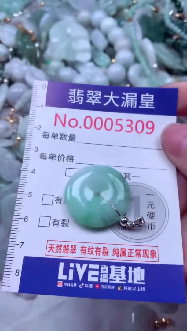 吊坠(不含链)未镶嵌翡翠5309