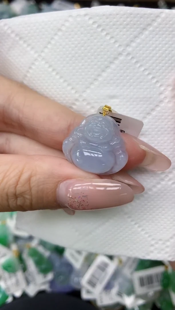 颈饰18K金镶嵌翡翠1111111111