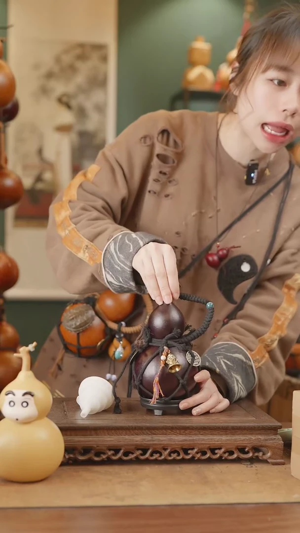 【闪购商品】6号精品天然大漆工艺防渗内胆酒葫芦~