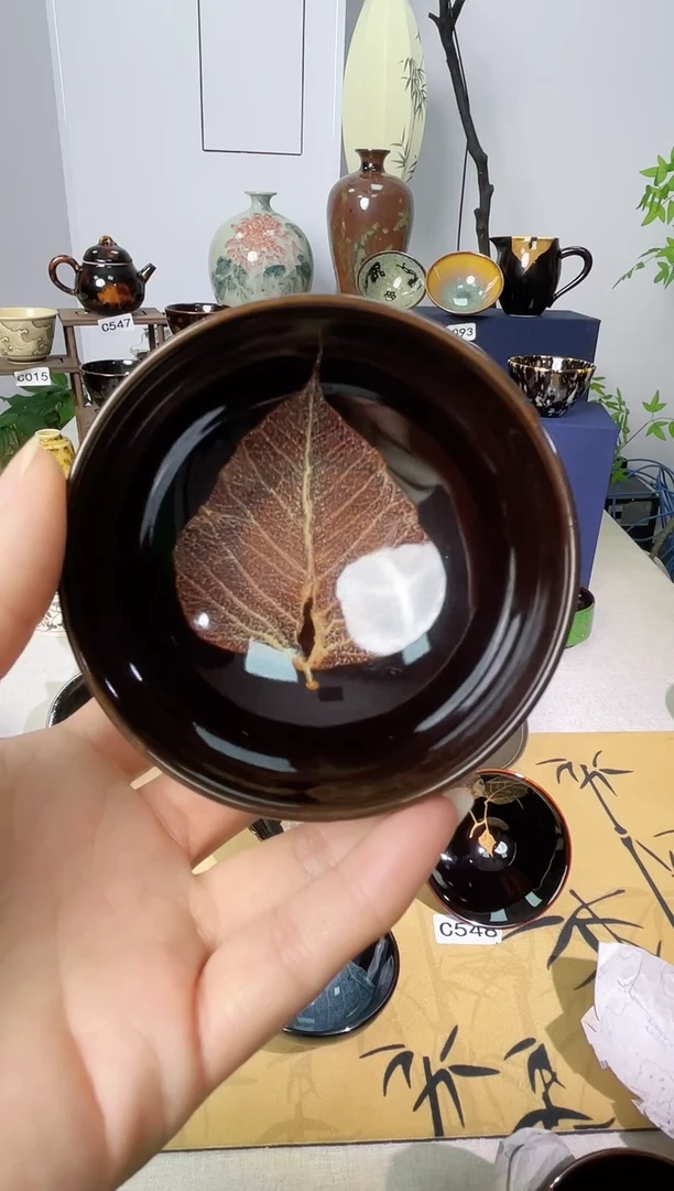 【菩提叶】吉州窑纯手工高温瓷特价款