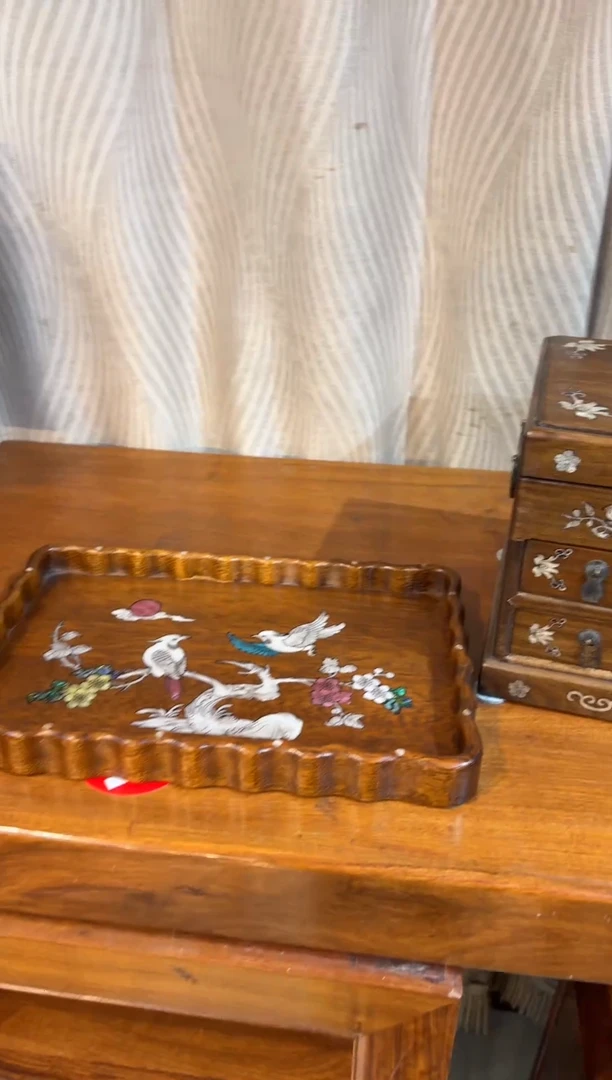 黄花梨茶盘木木木