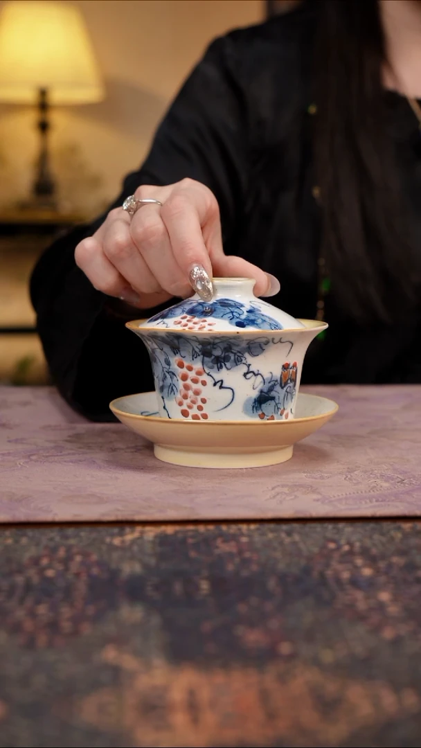杯景德镇陶瓷杯碗柴烧多人