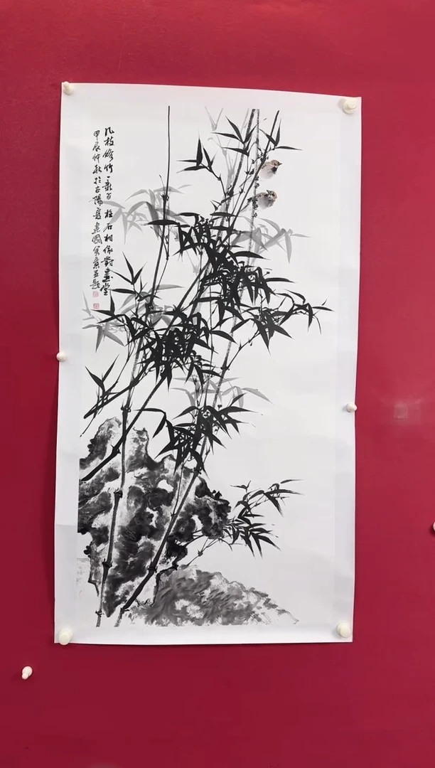 国画施老师写意花鸟国画作品