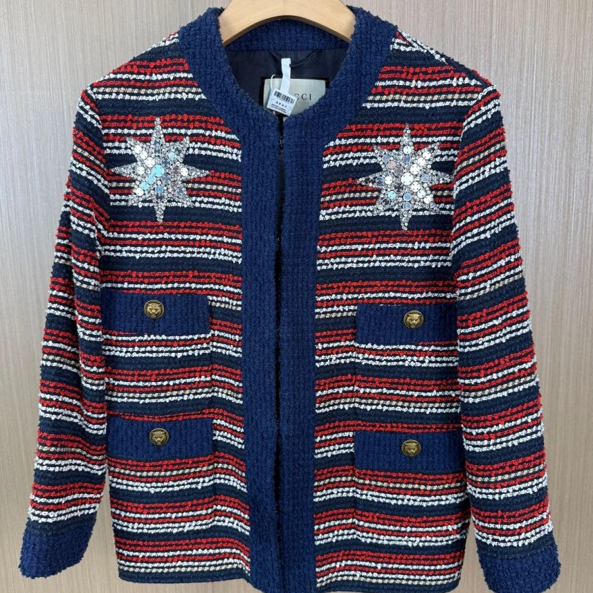 99新 GUCCI/古驰 胸前水钻外套 38 16275665