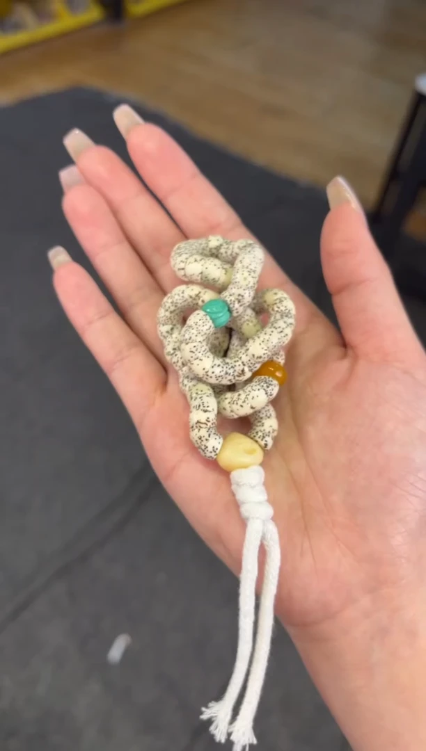 【闪购商品】石英质玉（黄龙玉）手链合金8mm星月大肠黄龙玉双圈