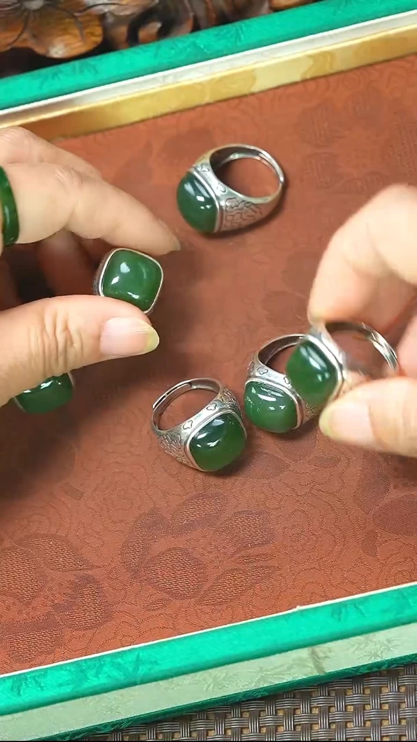 颈饰未镶嵌和田玉戒指一档多样性拍一发一