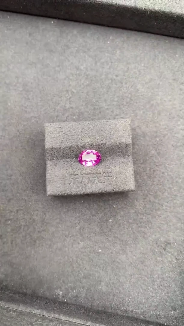 裸石彩色蓝宝石1ct粉蓝宝 定制 GE